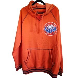 Houston Astros MLB Stitches‎ Cooperstown Collection Orange Hoodie XL NWT DEFECT